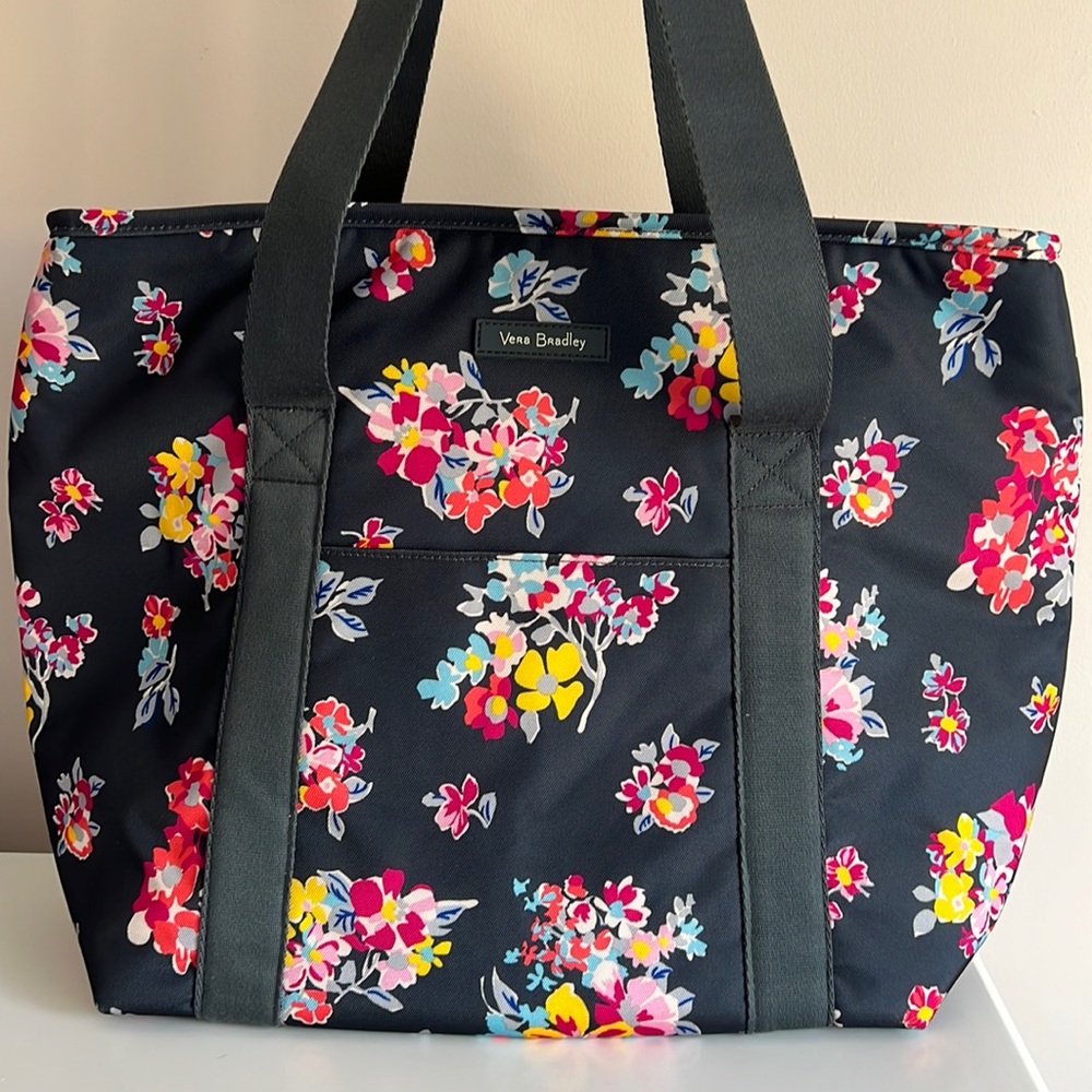 Vera Bradley Lighten Up Cooler Tote Bag Tossed Paisley